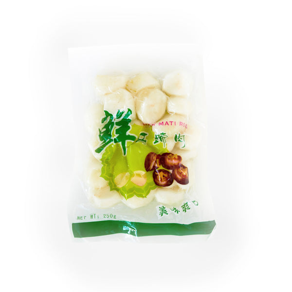 Water Chestnut Peeled 250g per pkt